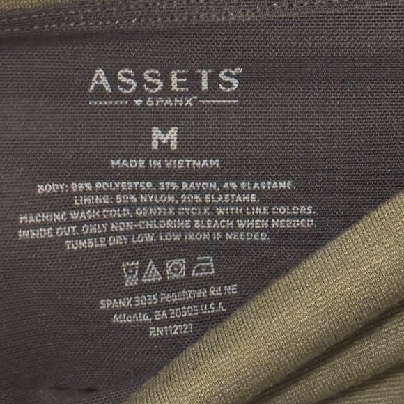 Assets By Spanx Womens High-Waisted Leggings Sz M Polyester Blend legging - Picture 3 of 11